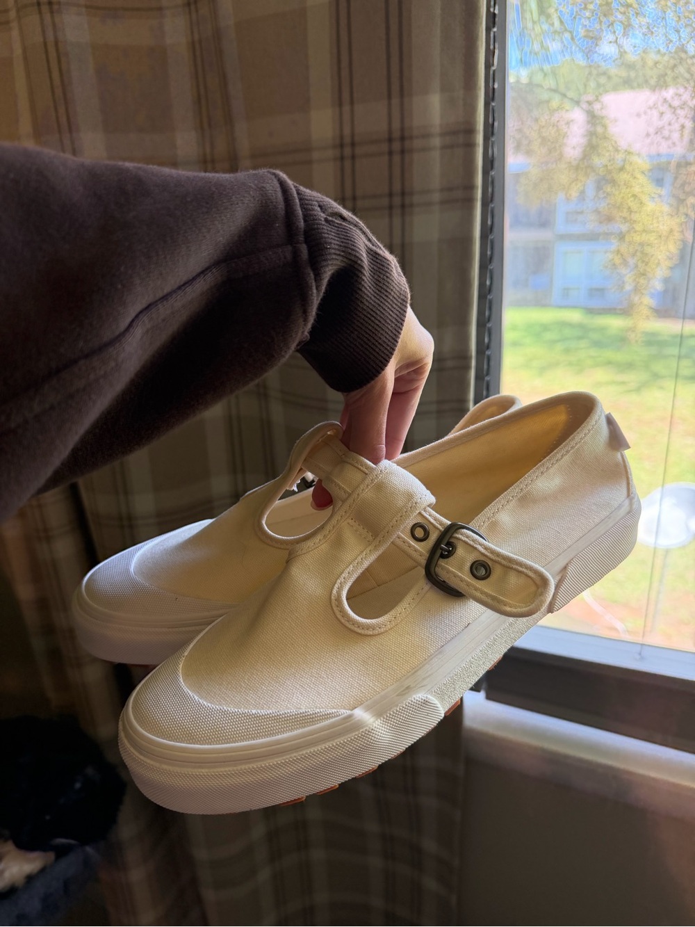 NWOT Vans Light Yellow Canvas Mary Jane-Style Sneakers, W10